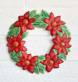 Serrv Poinsettia Wreath