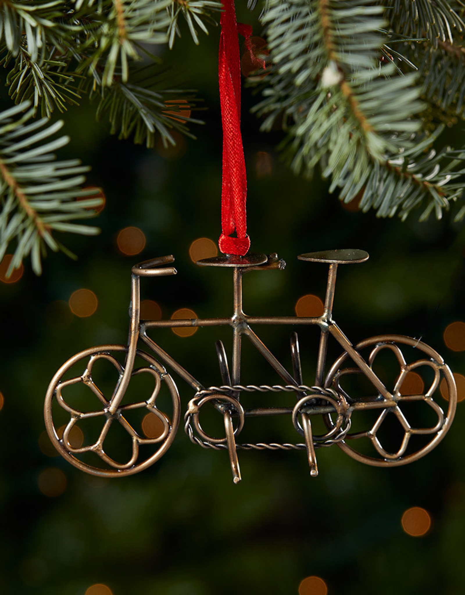 Serrv Built for Two Bike Ornament