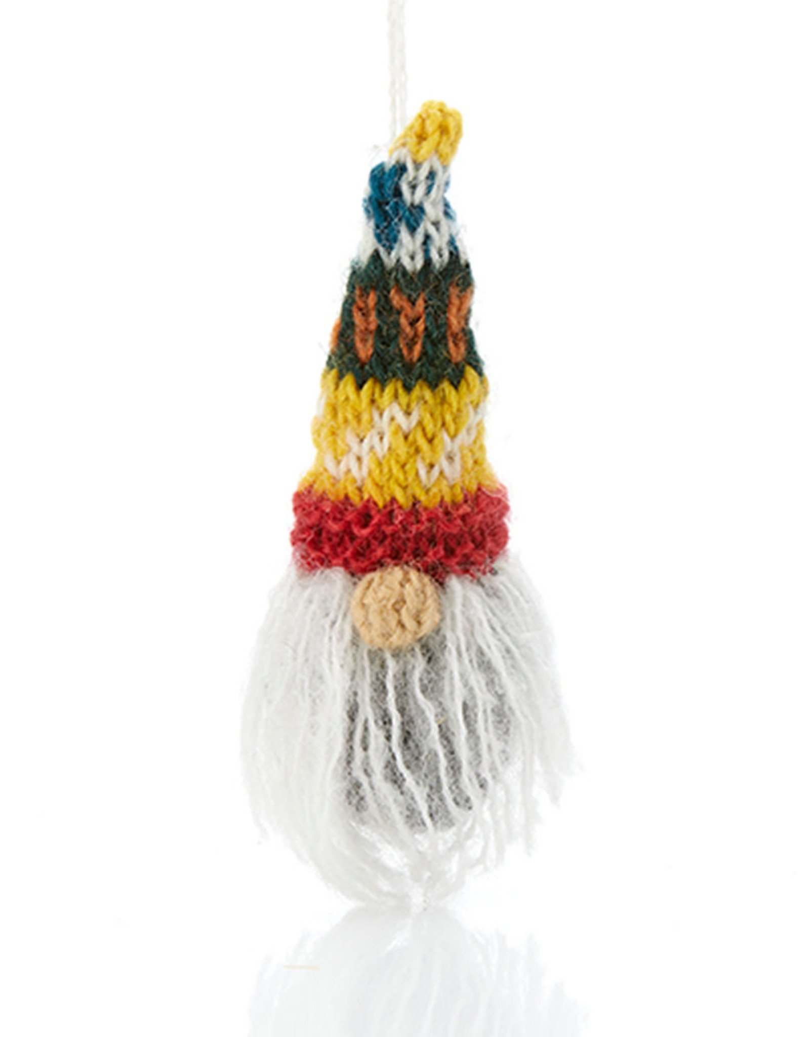 Serrv Knitted Gnome Ornament