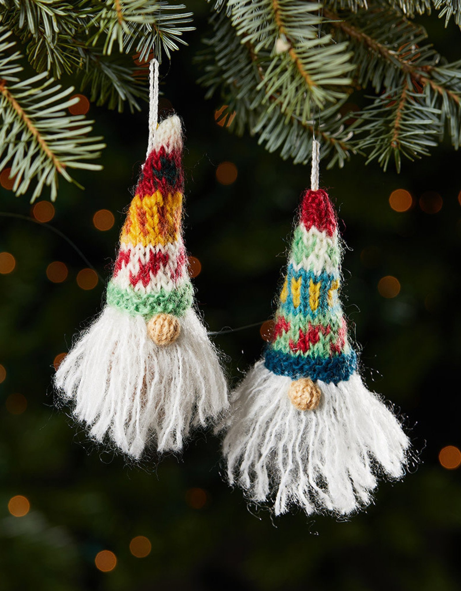 Serrv Knitted Gnome Ornament