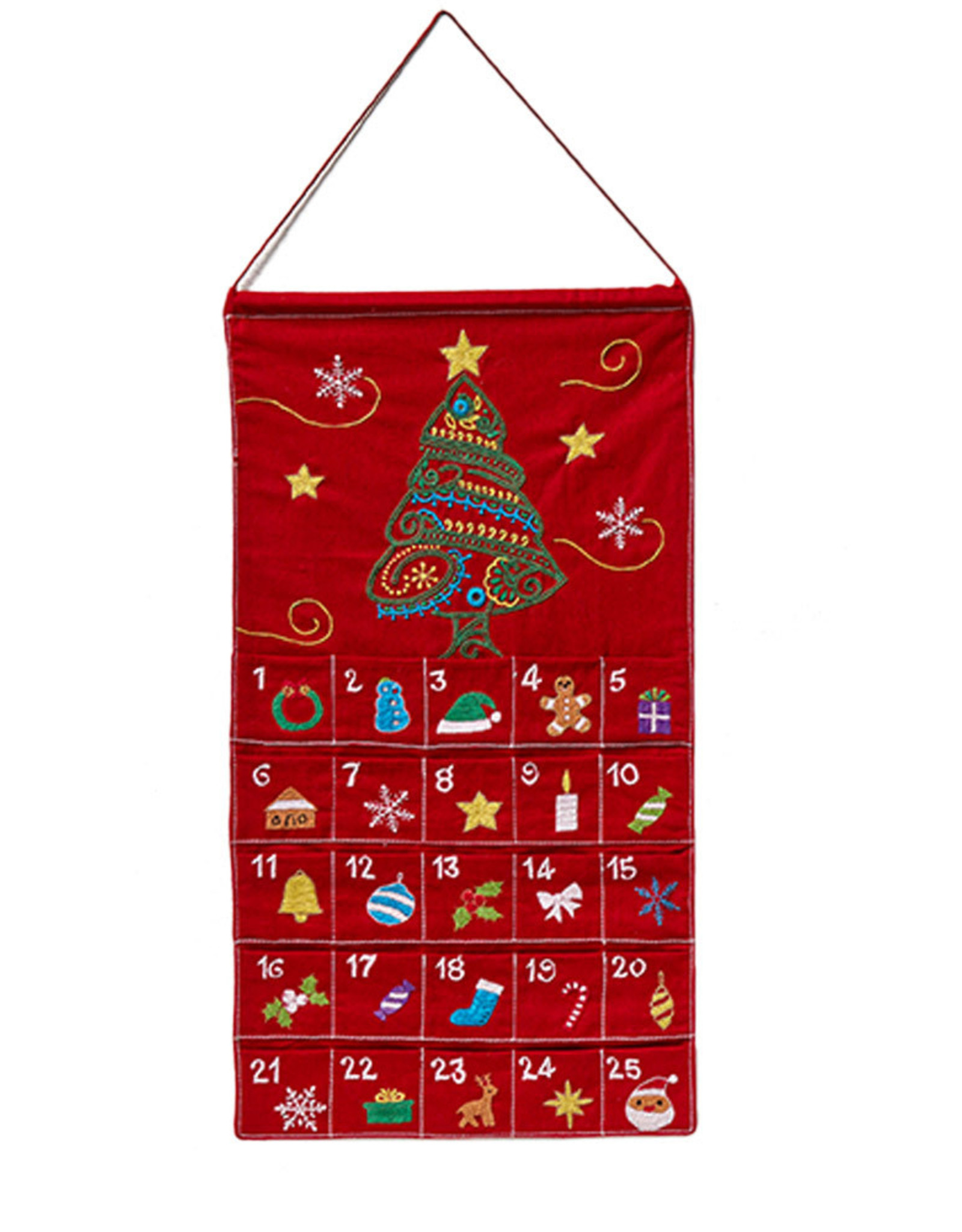 Serrv Christmas Advent Countdown Pocket Calendar