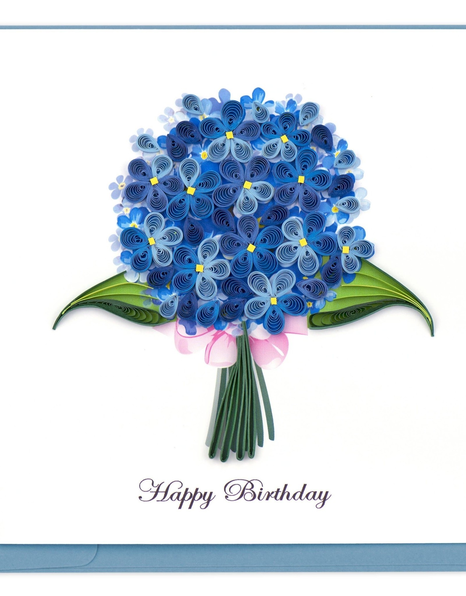 Quilling Card Quilled Birthday Hydrangeas Greeting Card