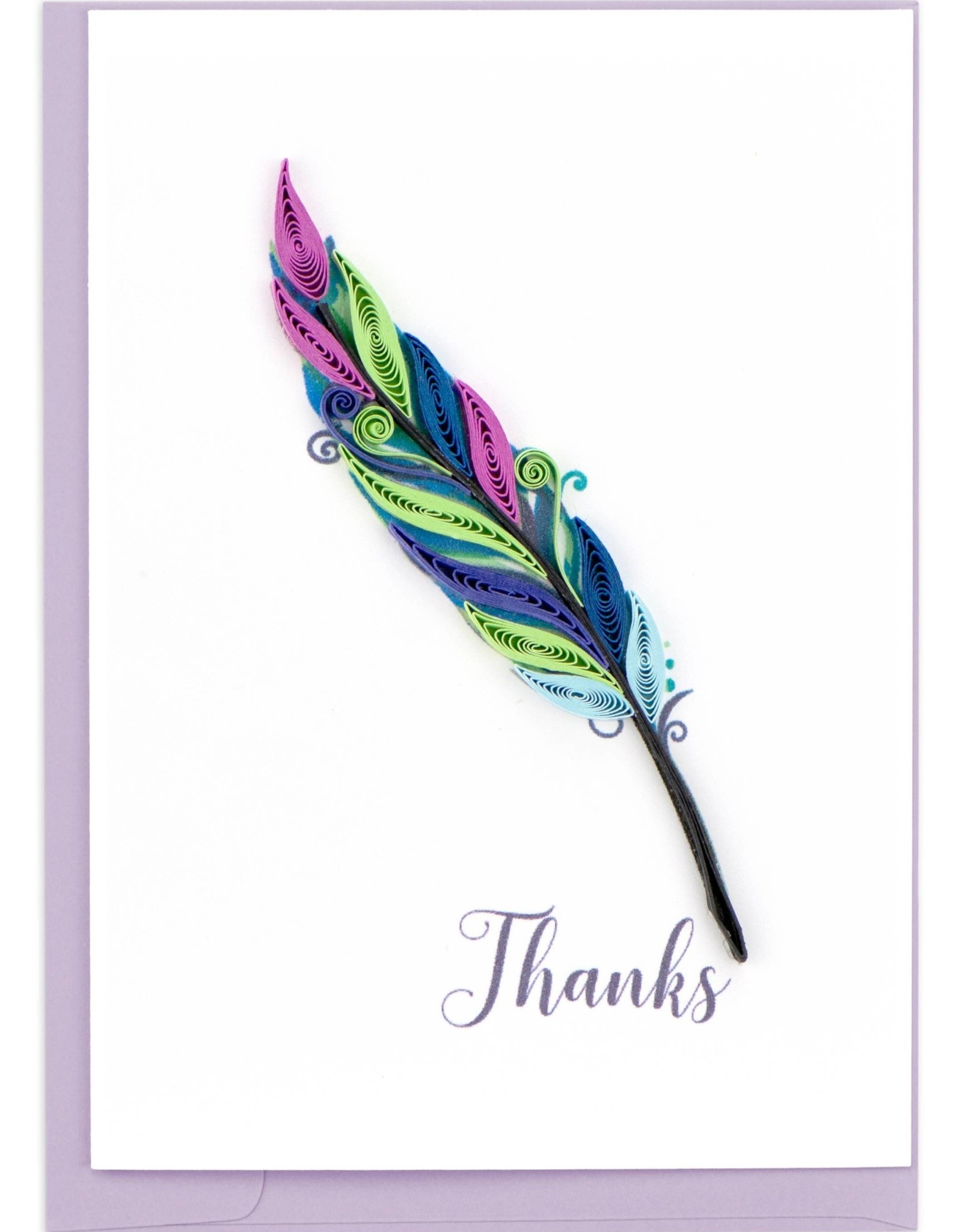 Quilling Card Quilled Thanks Quill Gift Enclosure Card