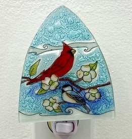 Pampeana Cardinal with Chicadee Nightlight