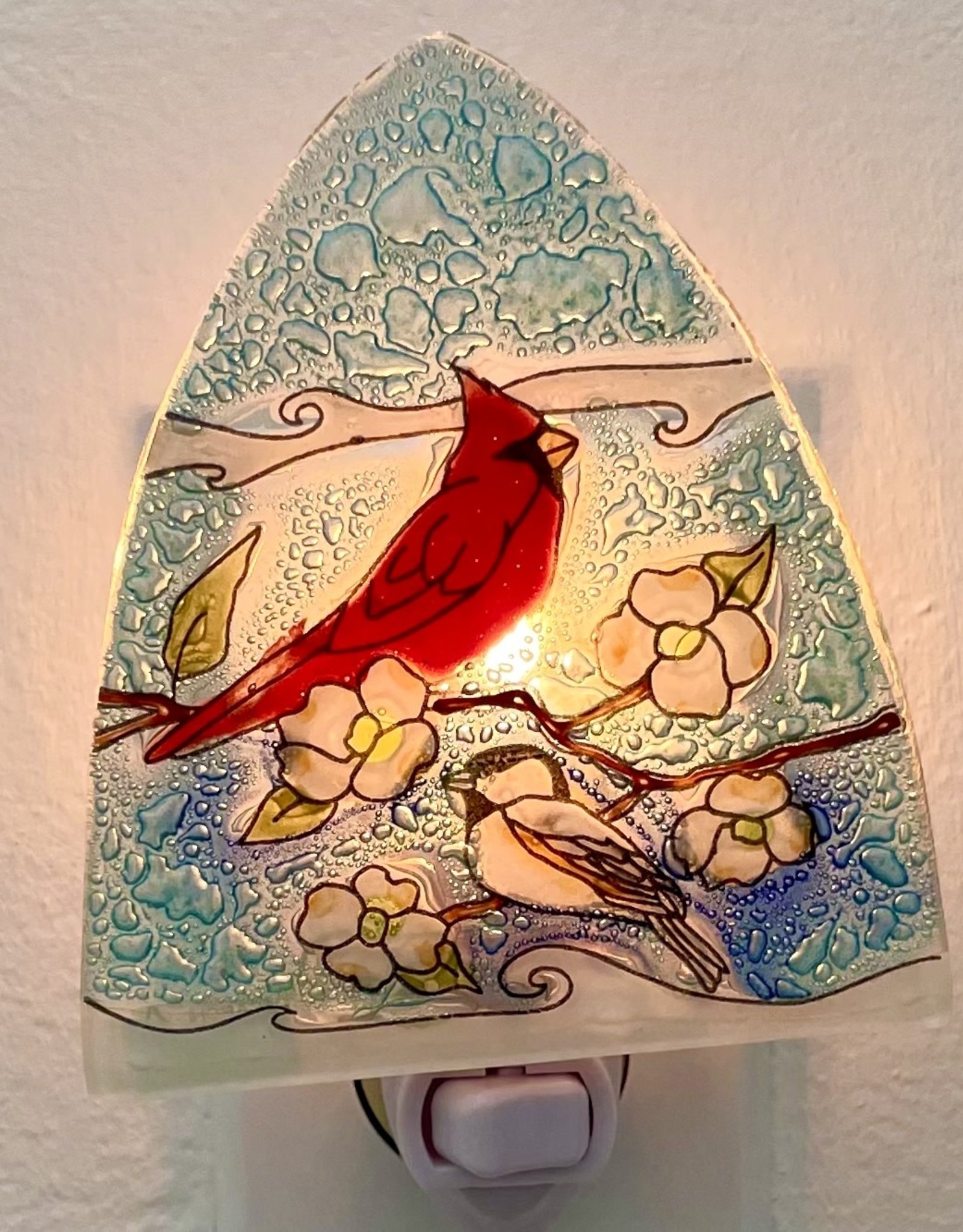 Pampeana Cardinal with Chicadee Nightlight