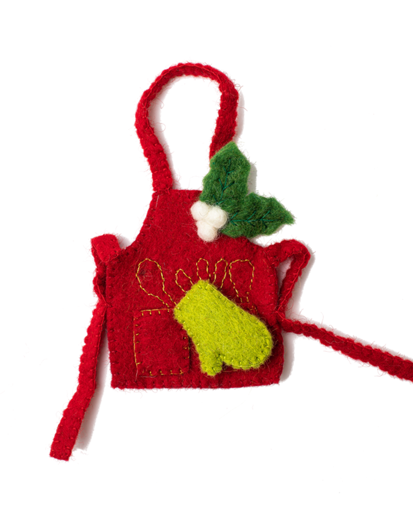 Global Goods Partners Kitchen Apron Felted Ornament