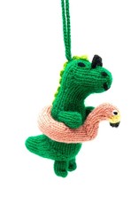 Global Goods Partners Party Dinosaur Knit Ornament