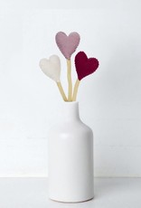 Global Goods Partners Rainbow Felt Heart Stems