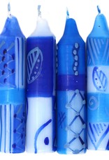 Global Goods Partners Shabbat Candles Handpainted Feruzi Design