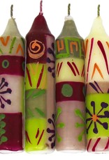 Global Goods Partners Shabbat Candles Handpainted Kileo Design