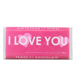 Peace By Chocolate I Love You Chocolate Bar