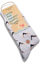 Conscious Step Socks that Support Mental Health (Yoga Pose)