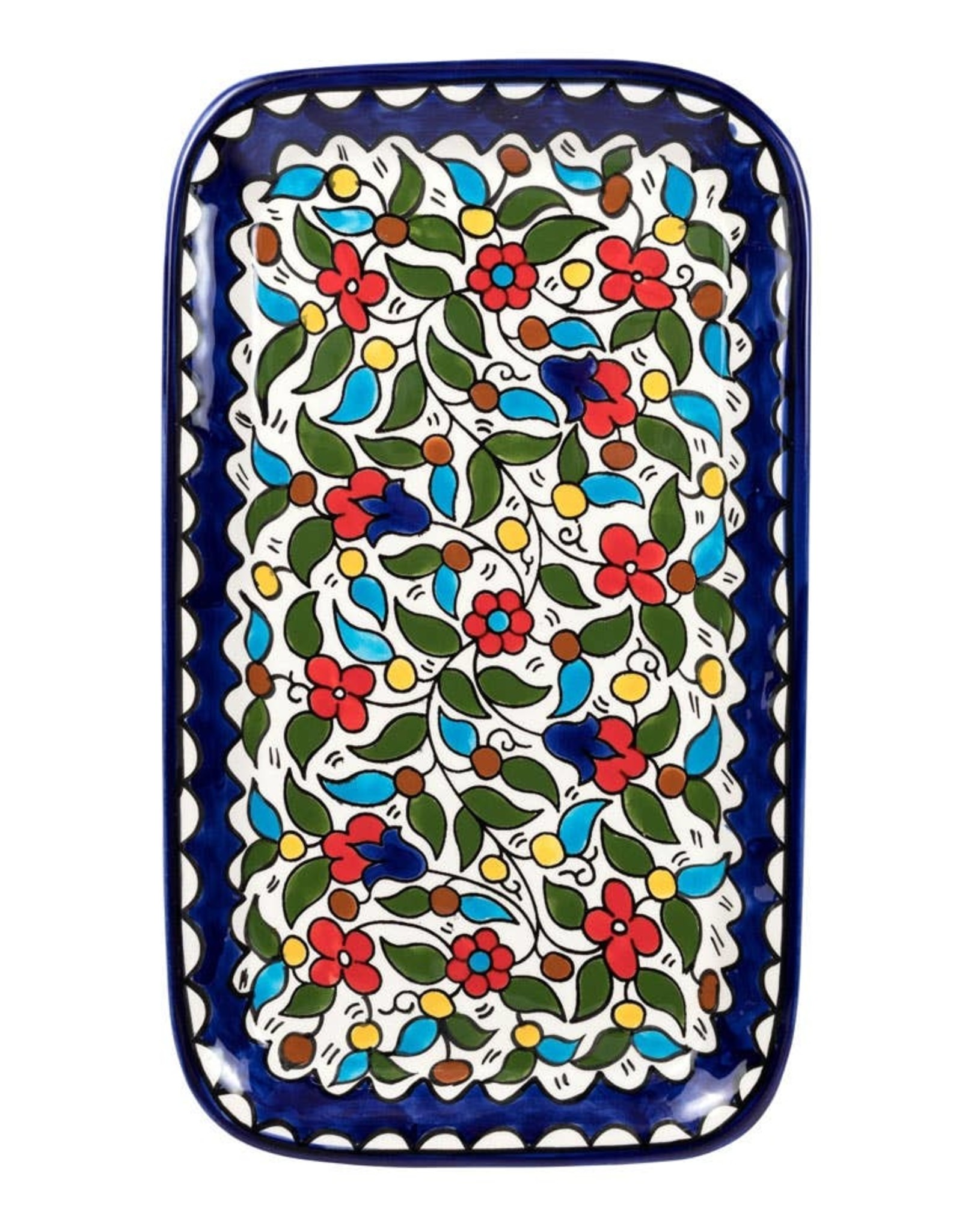 Ten Thousand Villages Daisies Serving Platter