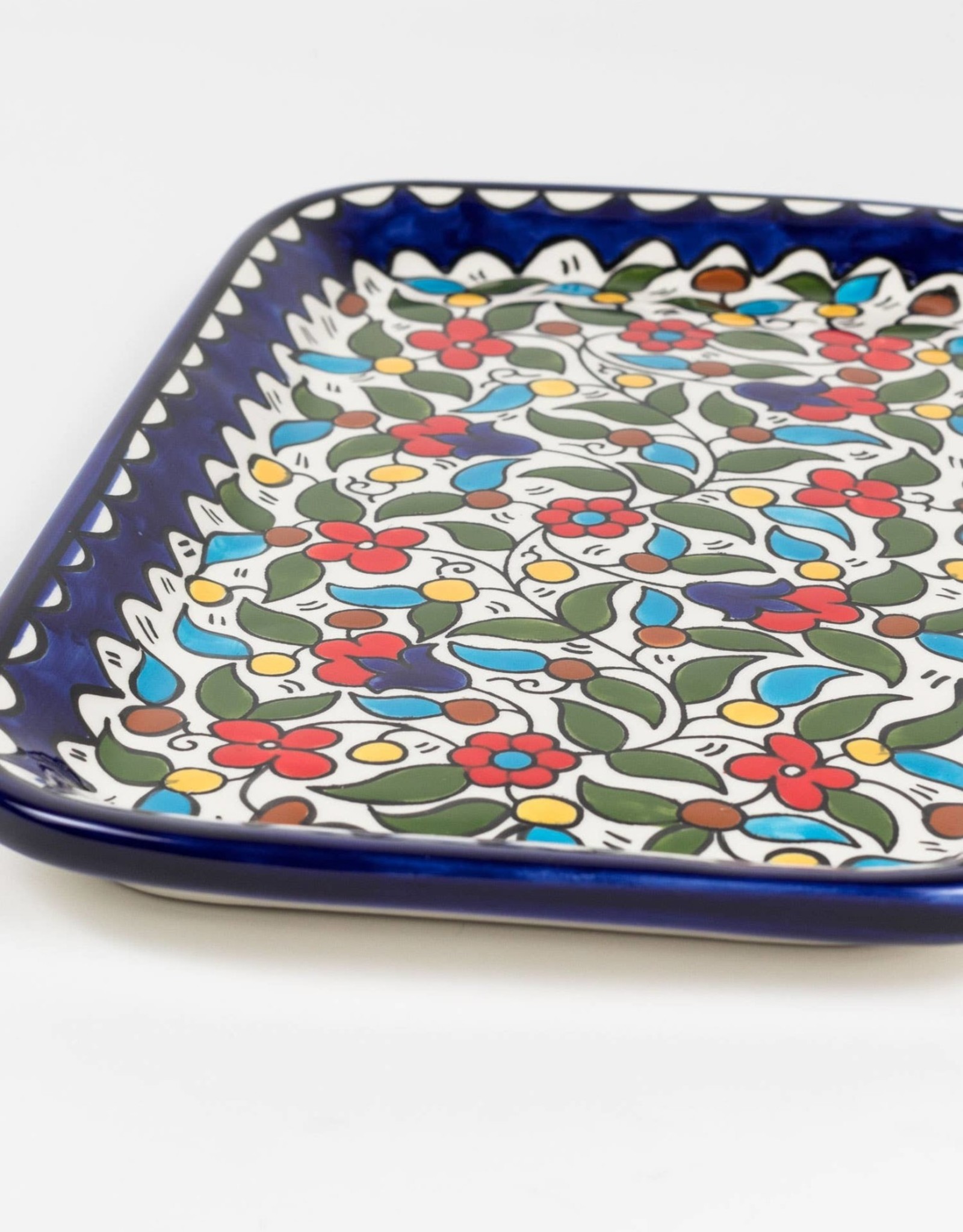 Ten Thousand Villages Daisies Serving Platter