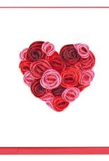 Quilling Card NIQUEA.D Quilled Rose Heart Valentine's Day Card