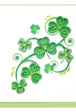 Quilling Card Quilled Shamrocks Card