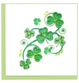 Quilling Card Quilled Shamrocks Card