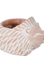 Ten Thousand Villages Hedgehog Terracotta Planter (Large)