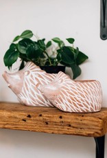 Ten Thousand Villages Hedgehog Terracotta Planter (Large)