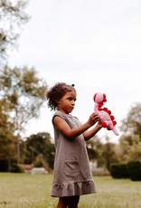 Pebble Steggy Dino Rattle Pink
