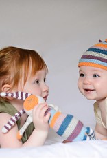 Pebble Rainbow Stripey Hat Organic Small