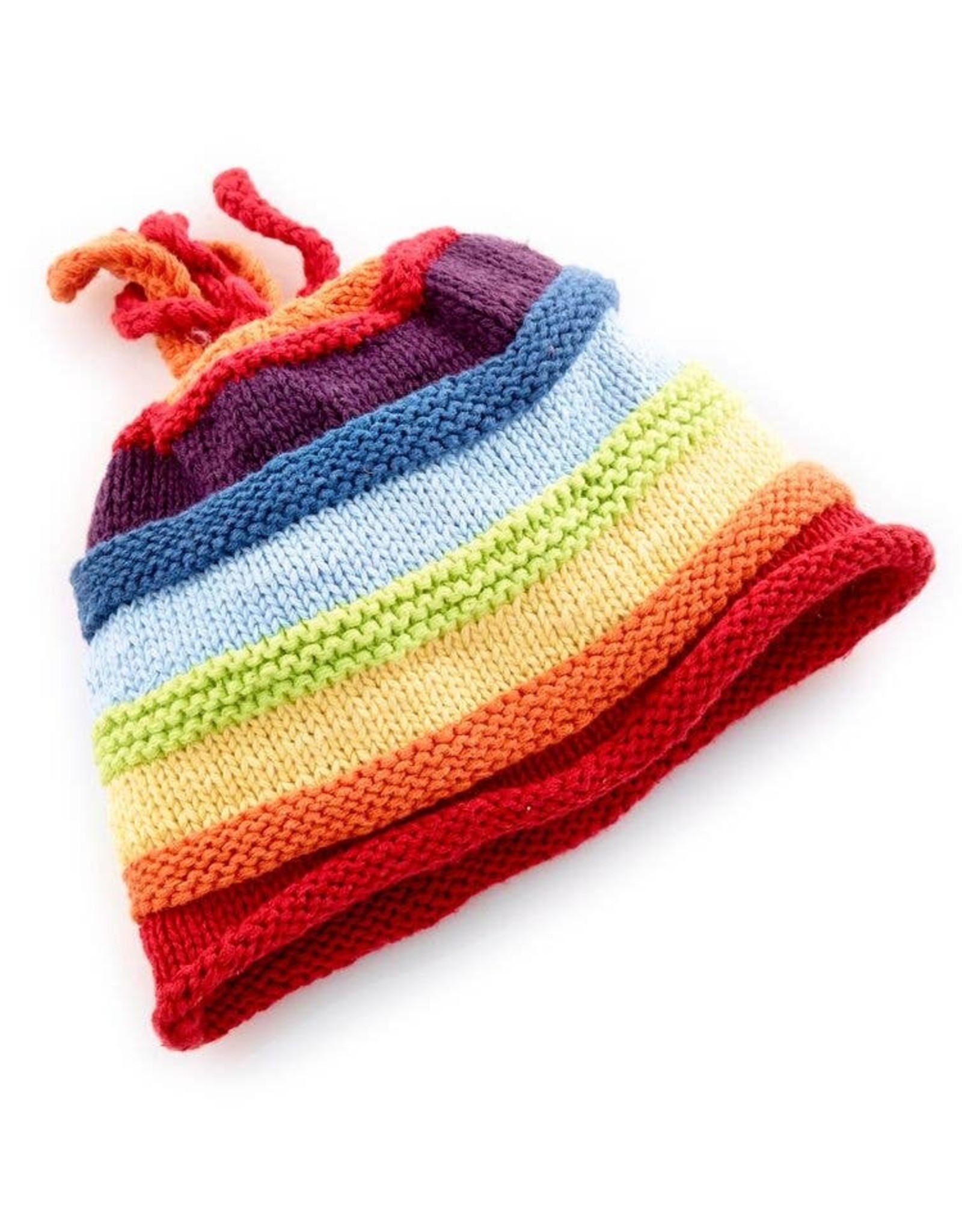 Pebble Rainbow Stripey Hat (1 - 2 years)