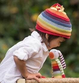 Pebble Rainbow Stripey Hat (1 - 2 years)