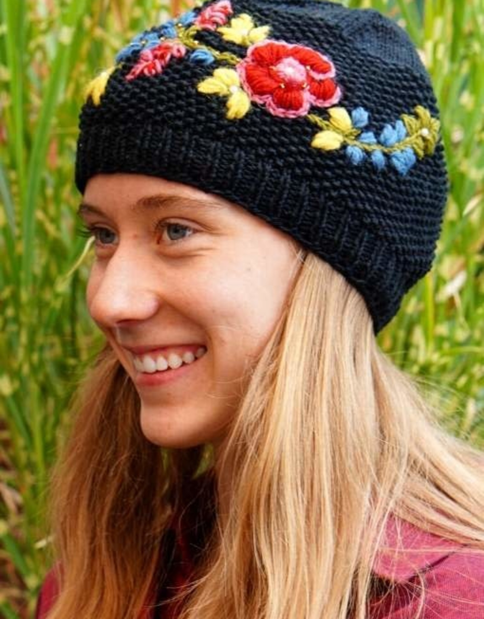 Ganesh Himal Cotton Floral Embroidered Hat