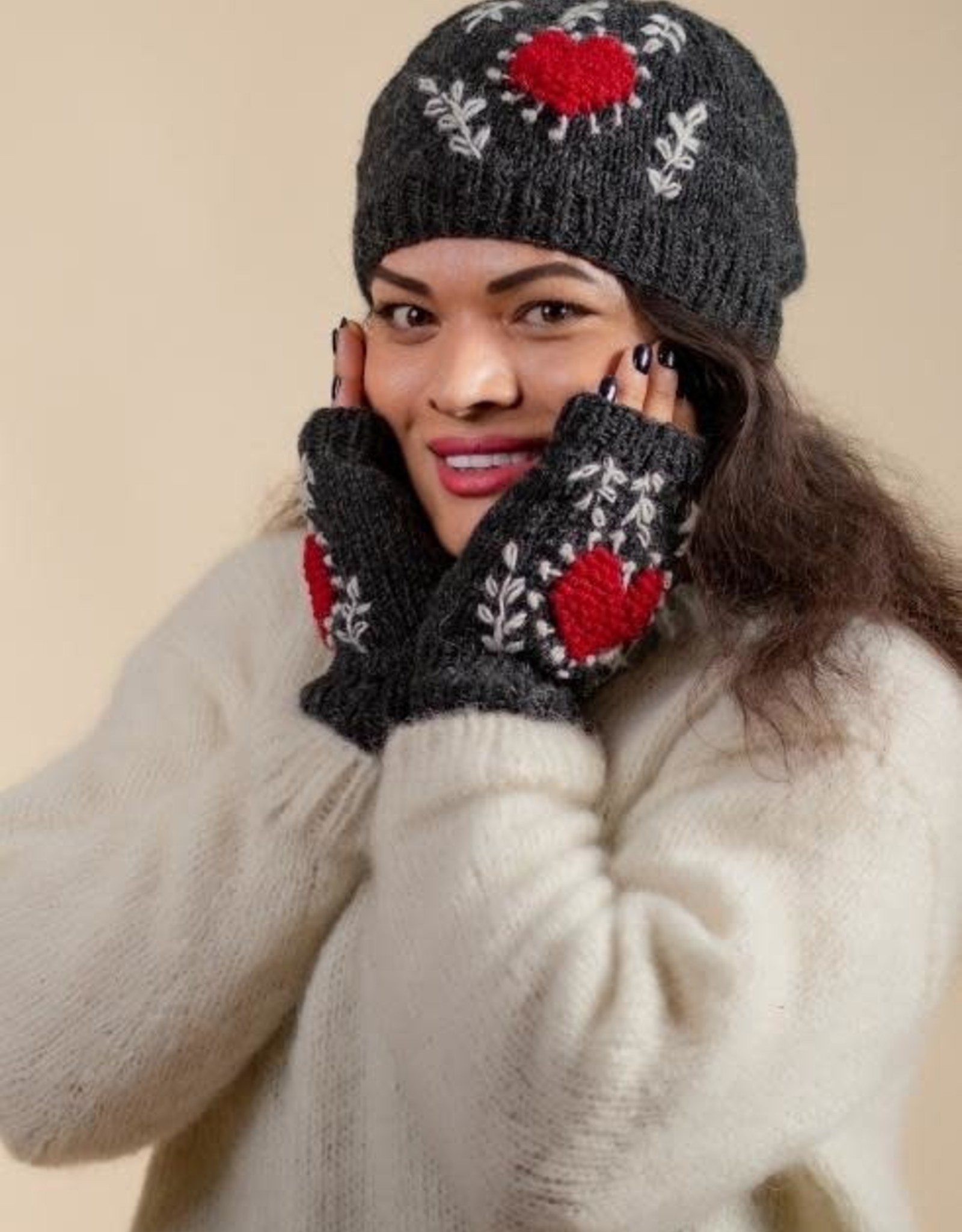 Ganesh Himal Cotton Floral Embroidered Hat