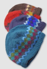 Ganesh Himal Diamond Knit Pattern Wool Hat