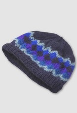 Ganesh Himal Diamond Knit Pattern Wool Hat