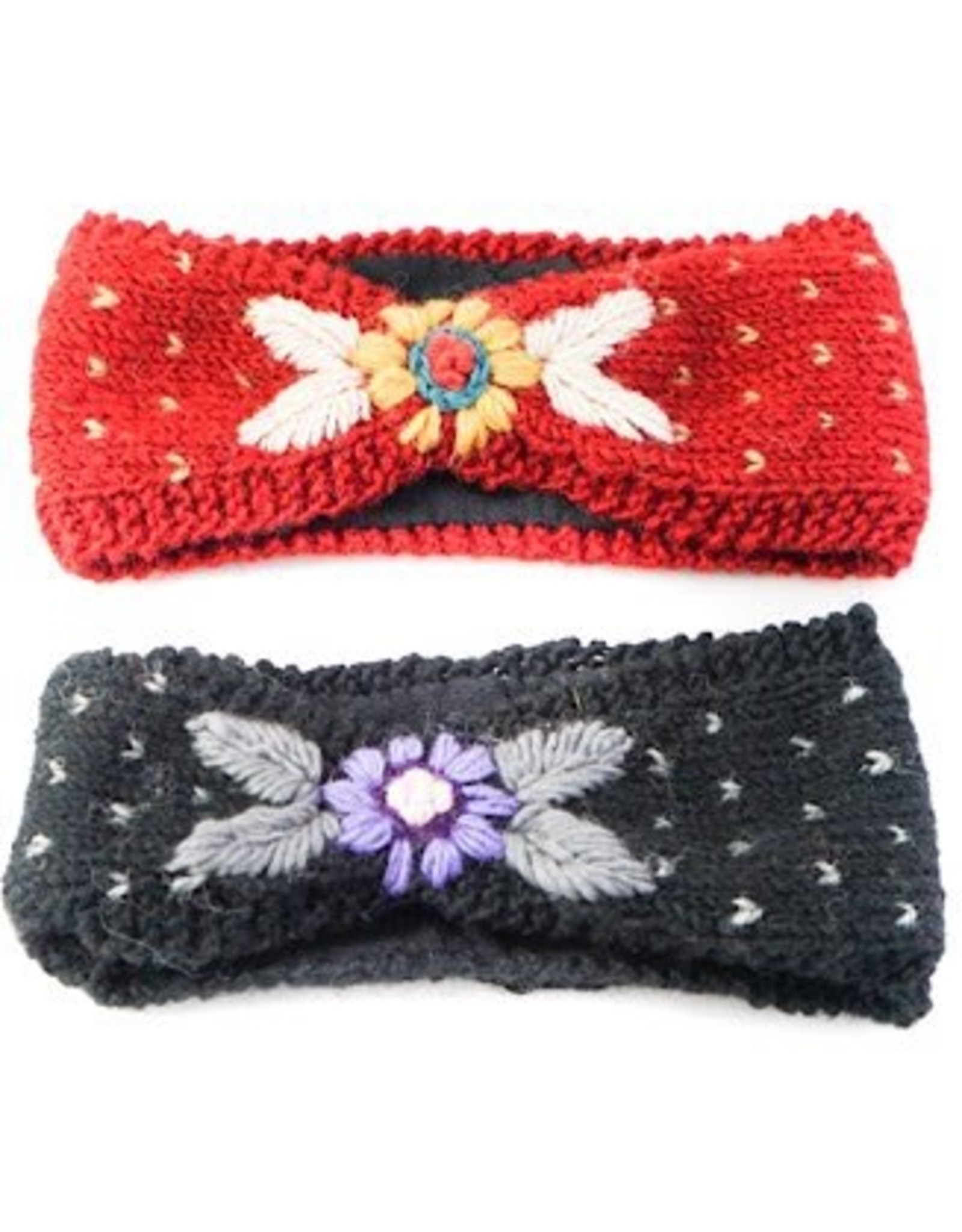Ganesh Himal Knit Headband in bow shape