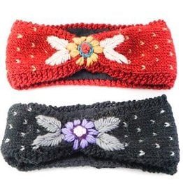 Ganesh Himal Knit Headband in bow shape