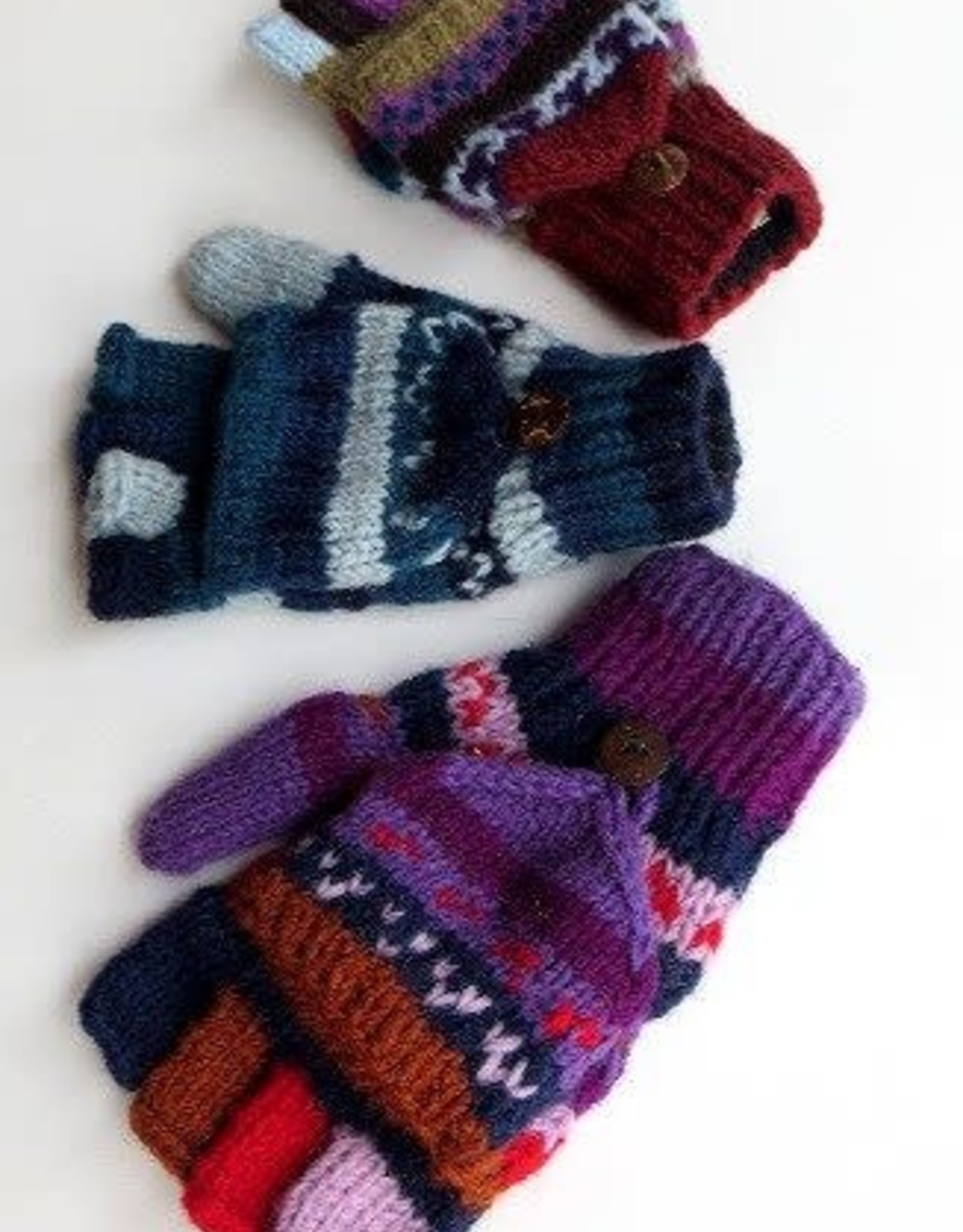 Ganesh Himal Fingerless Glove w/ Mitten Pullover