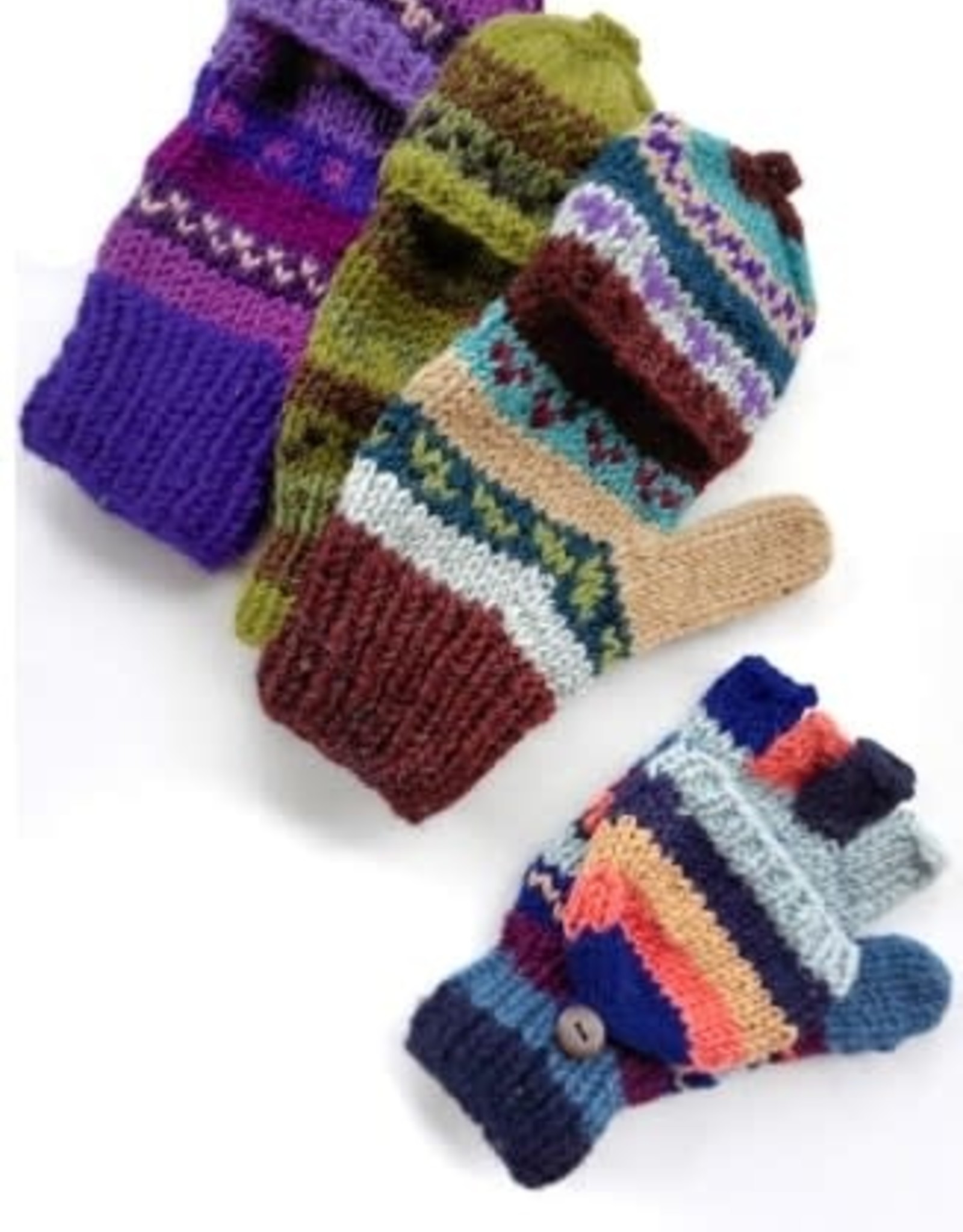 Ganesh Himal Fingerless Glove w/ Mitten Pullover