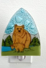 Pampeana Brown Bear with Cub Nightlight