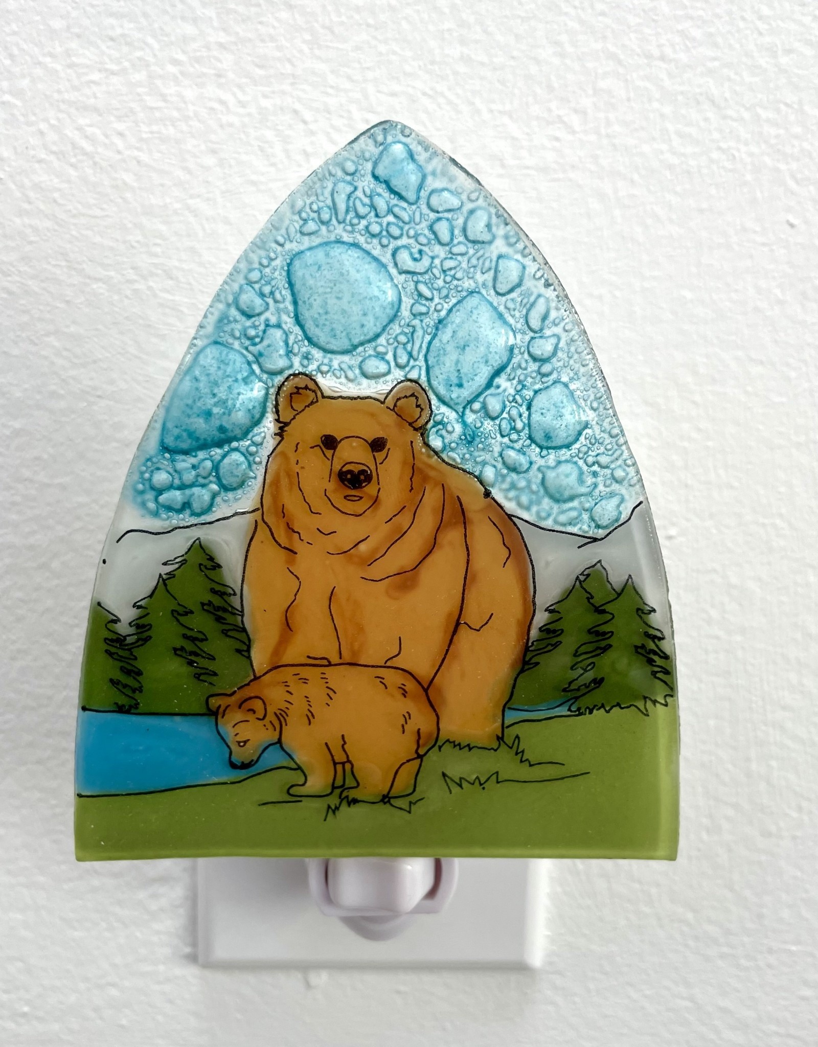 Pampeana Brown Bear with Cub Nightlight