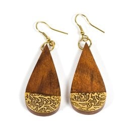 Matr Boomie Earth and Fire Earrings - Teardrop