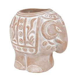 Ten Thousand Villages Royal Elephant Planter