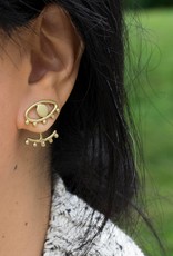 Mata Traders Eye to Eye Earrings Gold