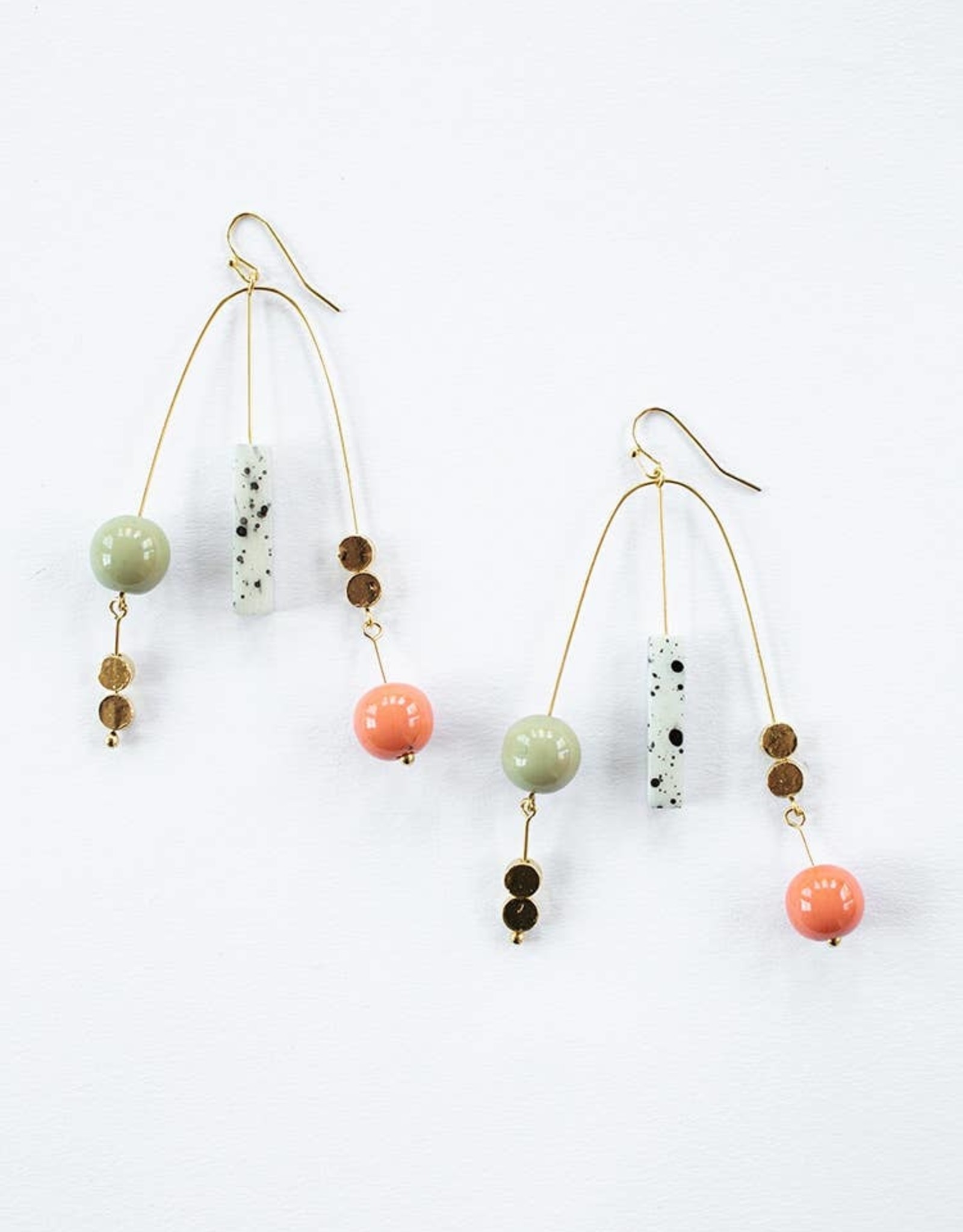 Mata Traders Kelsey Mobile Earrings Gold