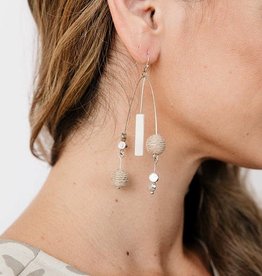 Mata Traders Kelsey Mobile Earrings Silver