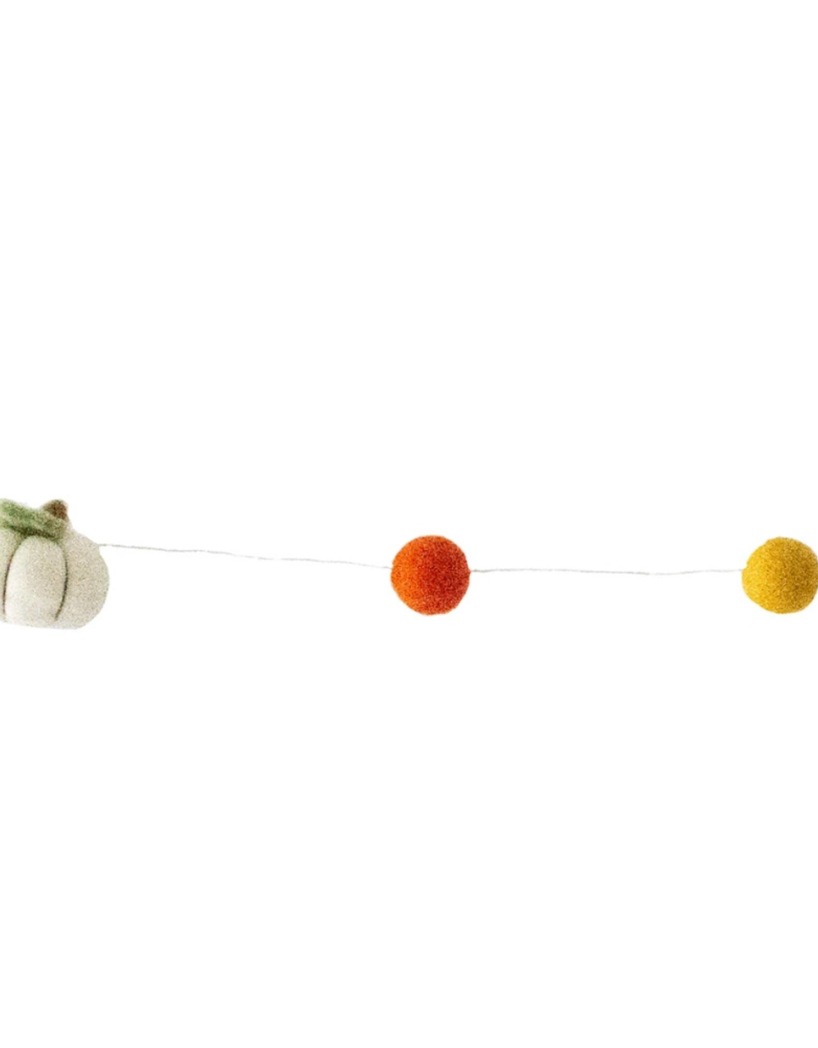 Global Crafts Pumpkin Felt Garland