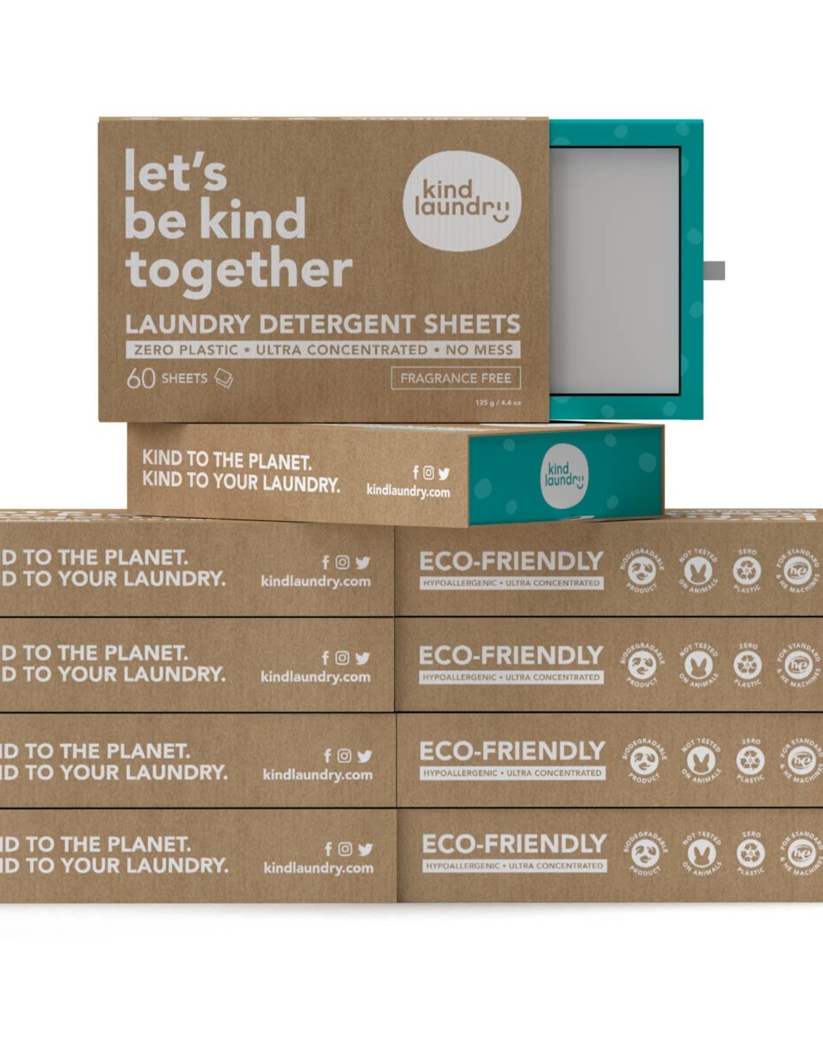 Kind Laundry Zero Waste Laundry Detergent Sheets (Fragrance-Free)