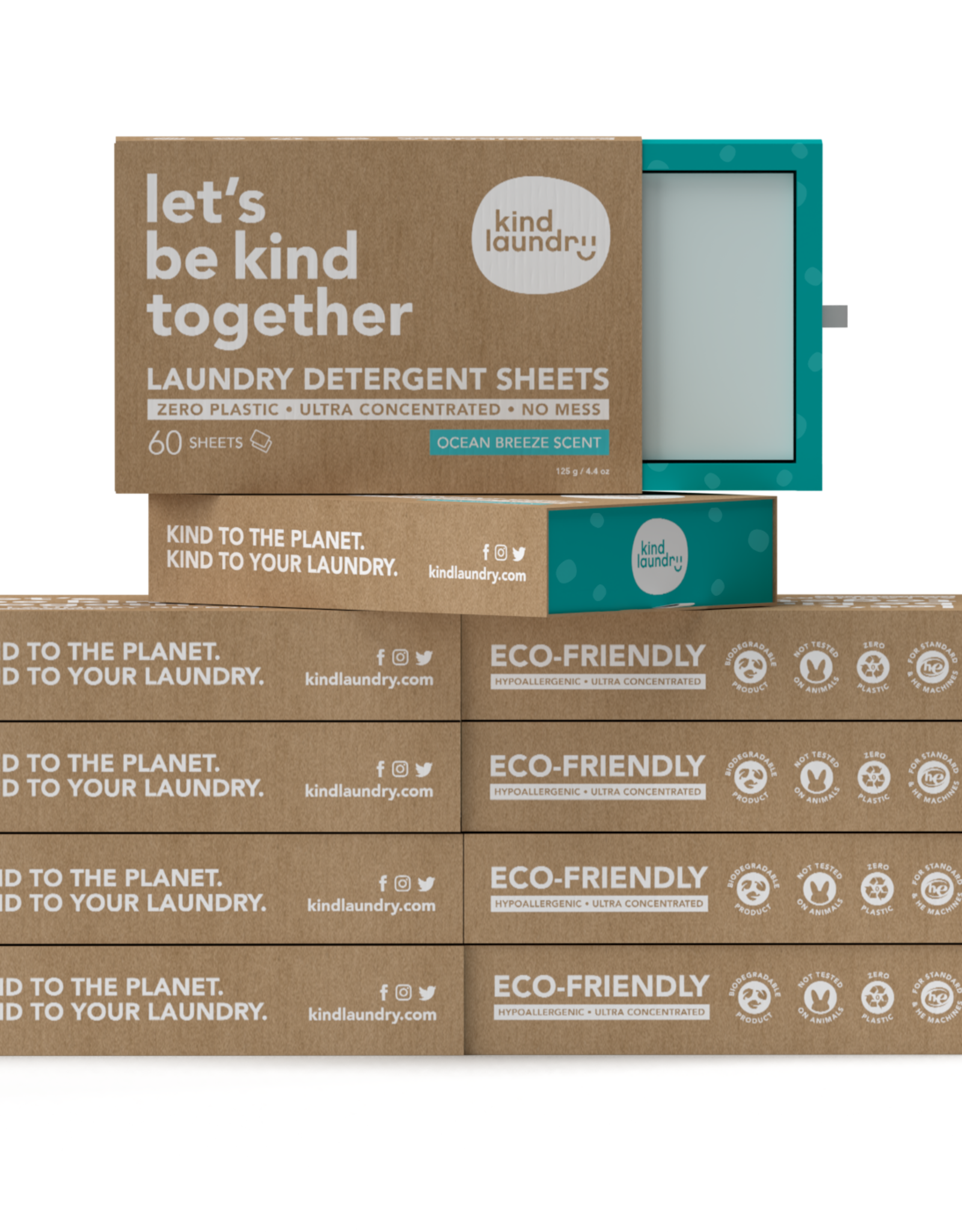 Kind Laundry Zero Waste Laundry Detergent Sheets (Ocean Breeze)
