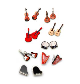 Dunitz & Company Musical Instrument Stud Earrings