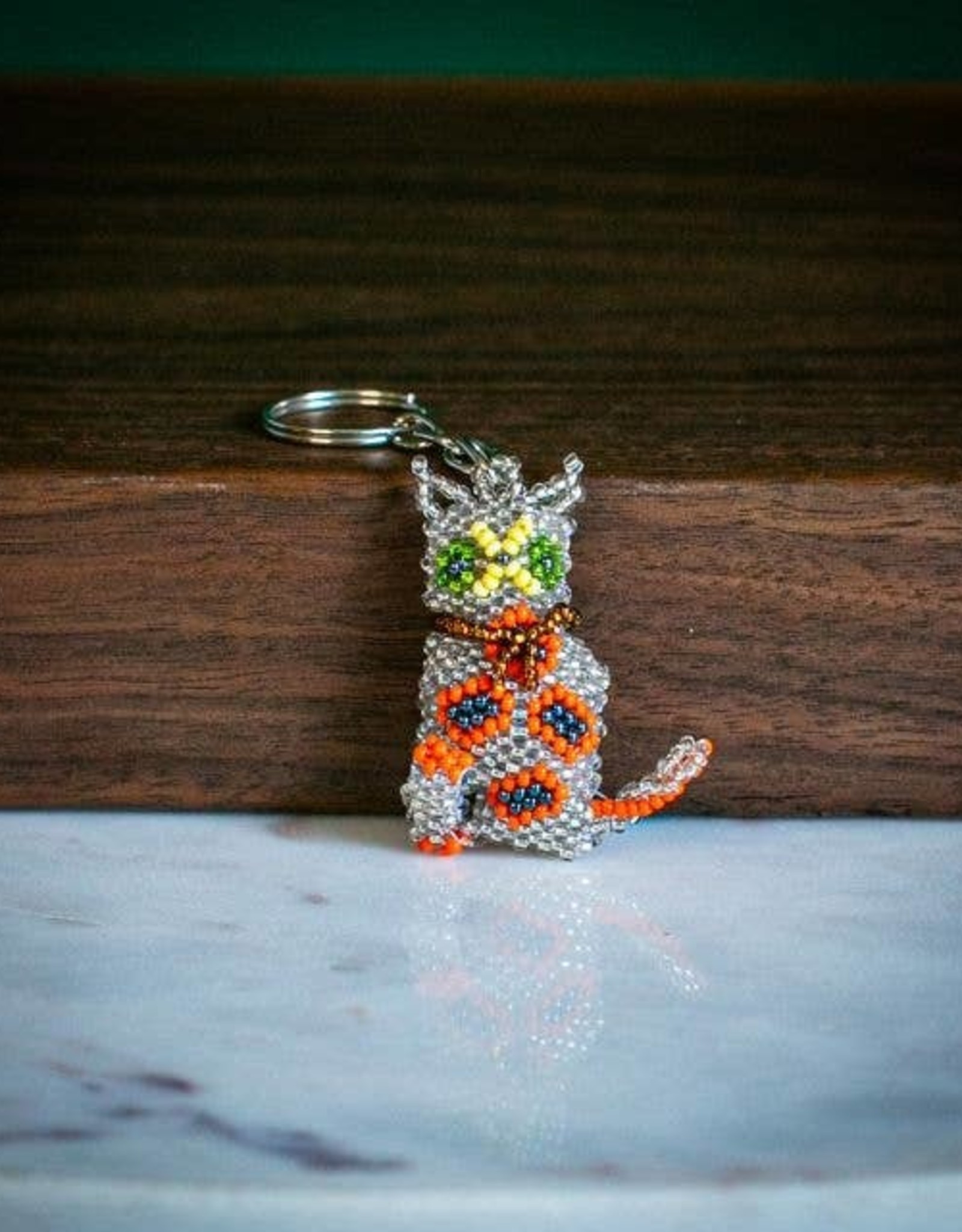 Lucia's Imports Cat Beaded Keychains