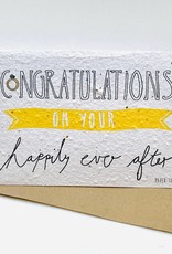 Koru Street Growing Paper Greeting Card - Happily Ever After