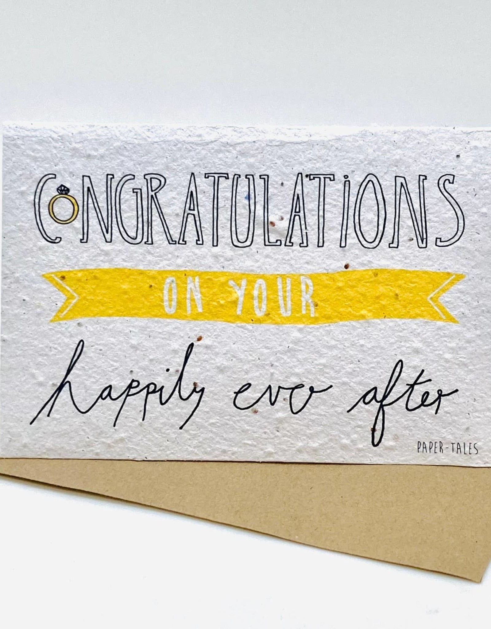 Koru Street Growing Paper Greeting Card - Happily Ever After