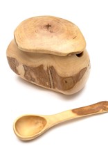 Upavim Crafts Repurposed Coffeewood Sugar Bowl and Spoon